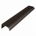 Trim profile handle in brushed brass, long size, for cabinet doors and drawers