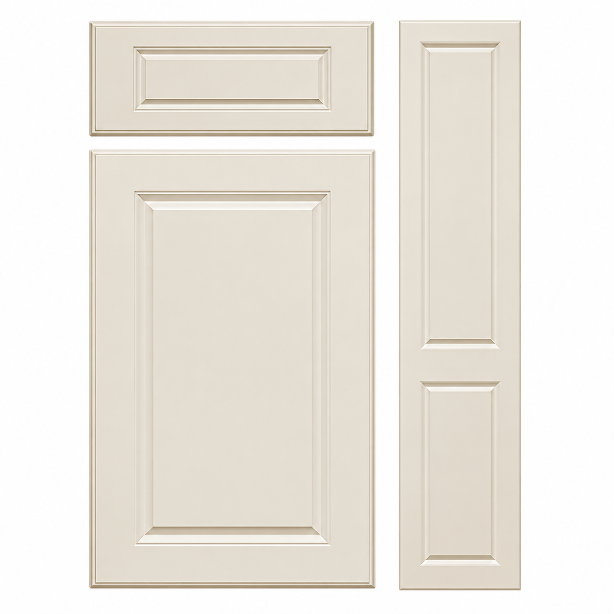 Santana classic framed replacement cabinet doors in a fitted wardrobe setting