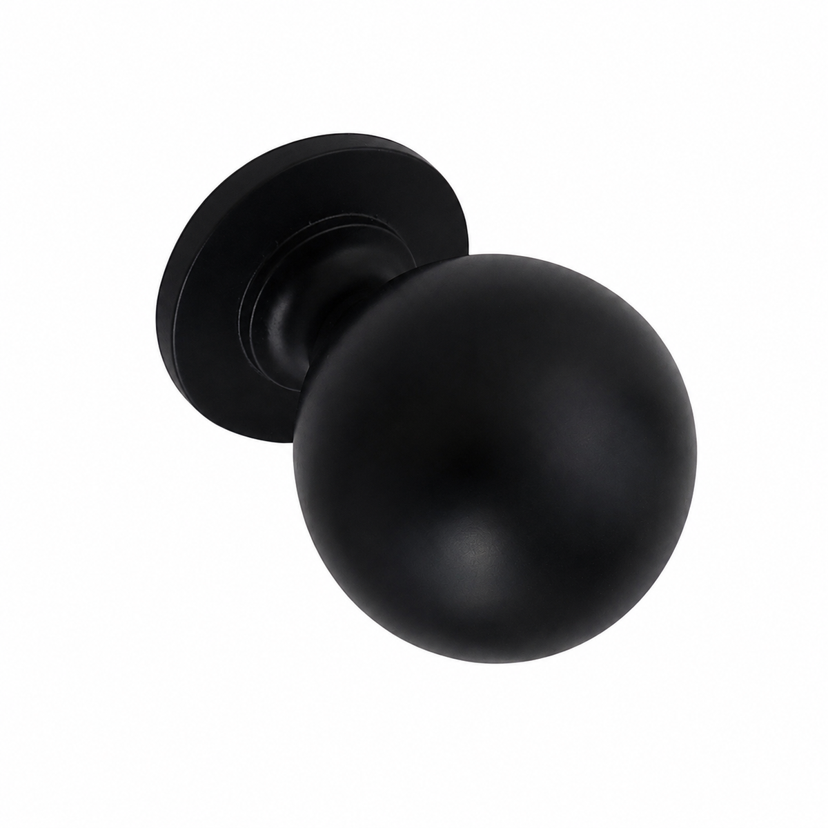 Linea Classic Round Knob in brushed brass finish
