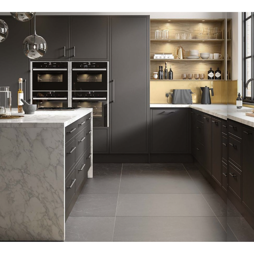 In Frame Slab Door shown in a fitted kitchen setting