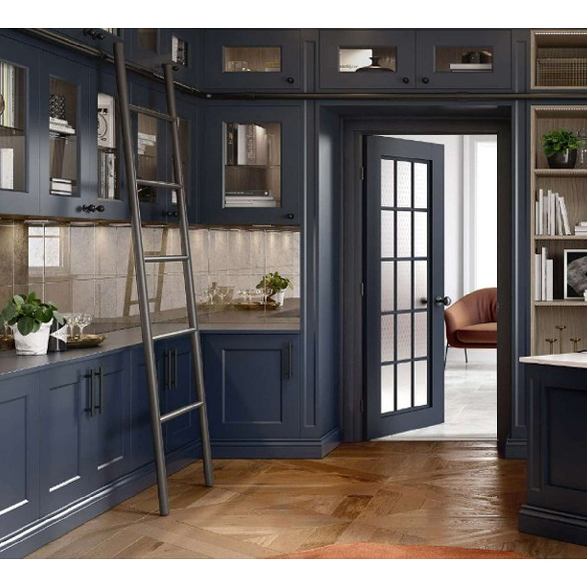 Eclipse Door shown in a fitted kitchen setting