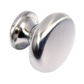 Linea Round Cabinet Knob in brushed nickel finish