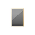Brass aluminium smoked glass cabinet door - 715 × 496 mm